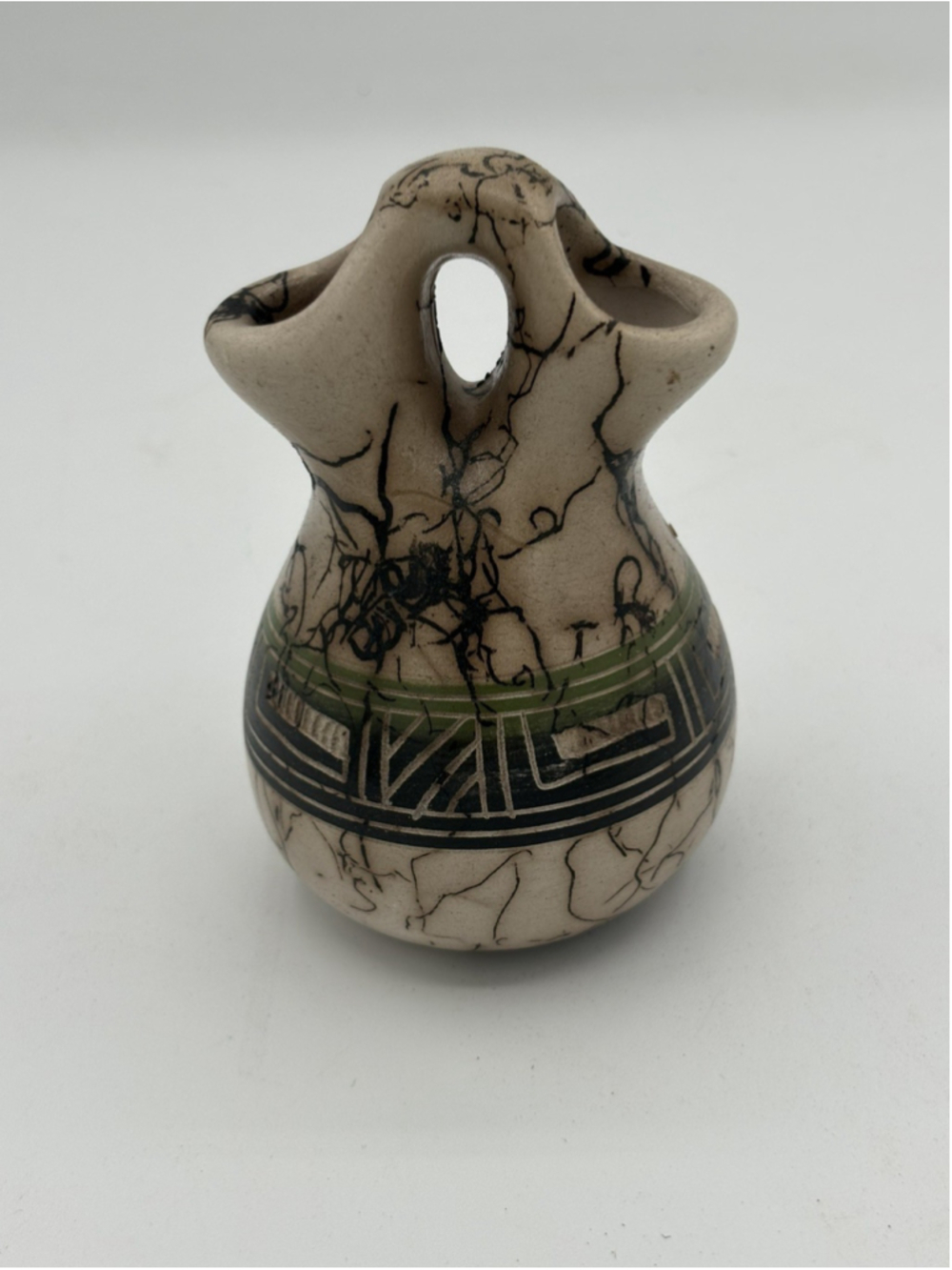 Native American Navajo Pottery Vase Signed